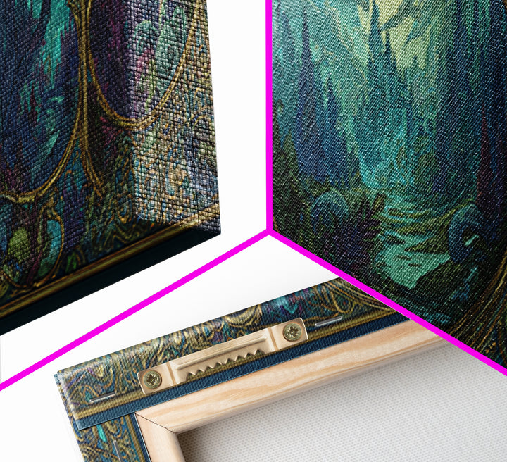 Fantasy Board Game Dragon Token Scene Canvas Print, Game Room Art, Gallery Decor, Game Room Decor, Fine Art, Play, GRA-3x1-3