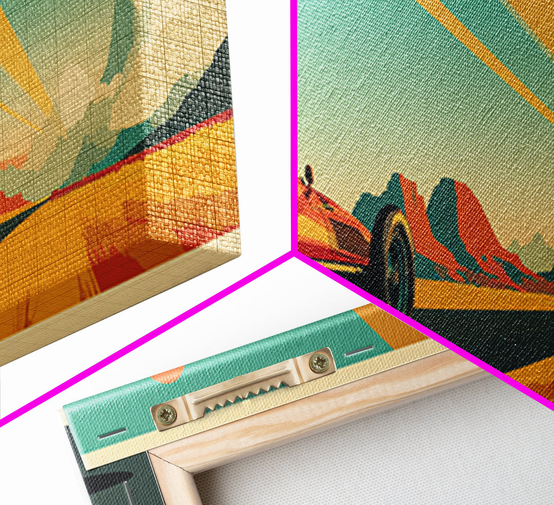 Retro Racing Car Game Poster Without Text Canvas Print, Game Room Art, Playroom Wall Decor, Game Room Decor, Fine Art, Play, GRA-3x1-4