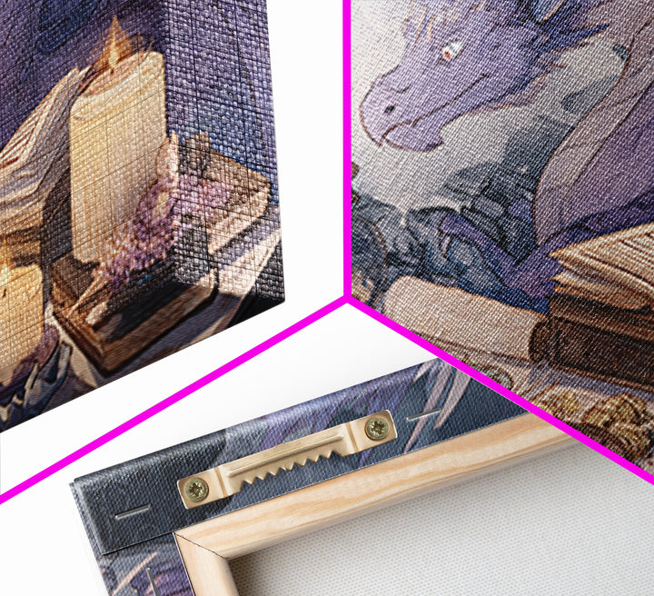 Fantasy Board Game Dragon Token Scene Framed Canvas Print, Game Room Art, New Home Gift, Game Room Decor, Fine Art, Play, GRA-3x2-15
