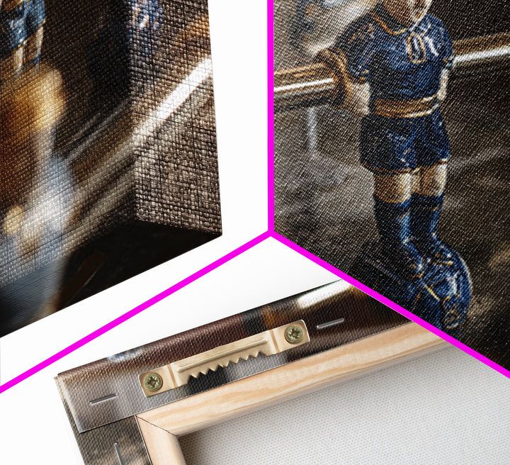Foosball Player Figures Canvas Print, Game Room Art, Pop Art, Game Room Decor, Oil Painting, Play, Fine Art Print, GRA-3x2-37