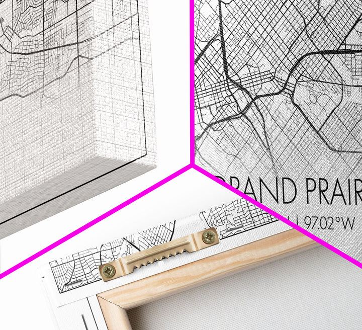 Grand Prairie City Map, Texas Map, Map Art, Minimalist Art, Wall Art, Canvas Art, Log Cabin Décor, Ranch Wall Art, Texas Wall Art, Prints