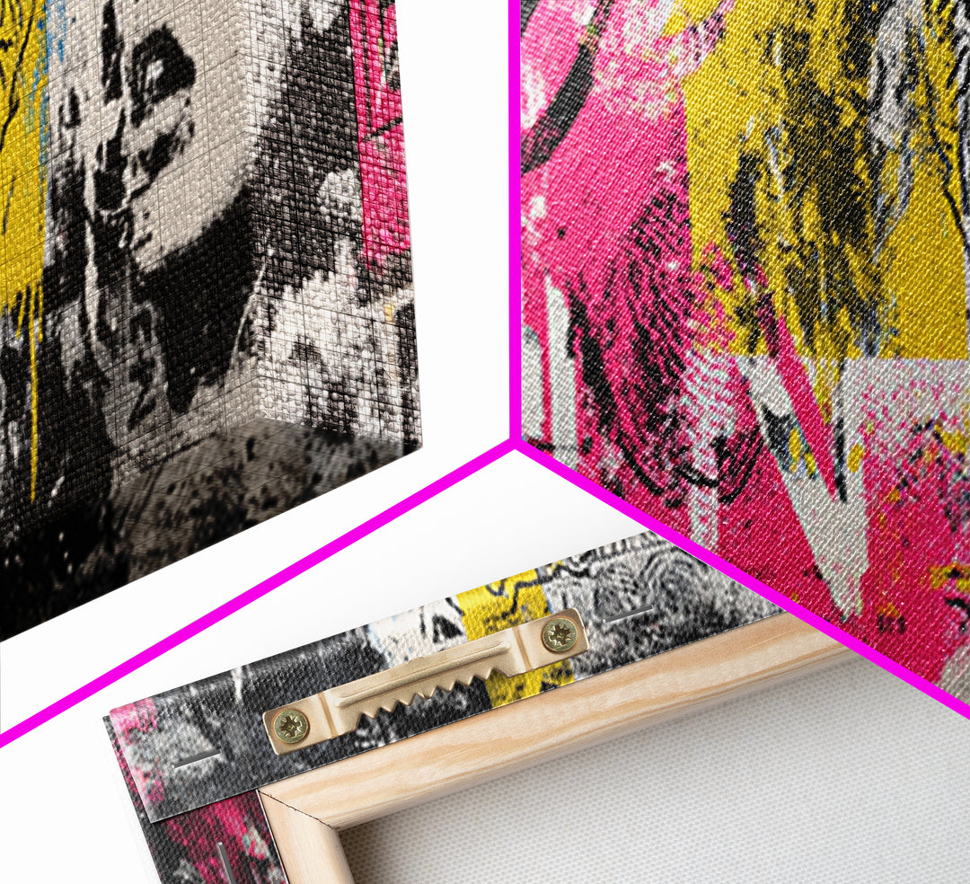 Urban Tiger Portrait Canvas Print, Graffiti Art, Luxury Decor, Living Room Decor, Fine Art, Street, Prints, Wall Hangings, GRF-3x1-19