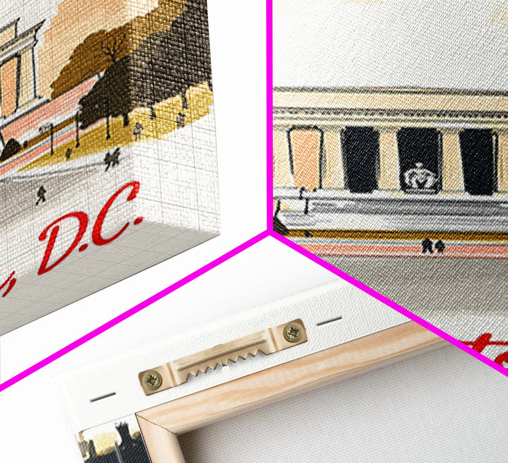 Washington Travel Poster, Canvas Print, Watercolor Skyline Art Art, Washington Travel Art, Travel Art Print, Travel Wall Art, City Art Print