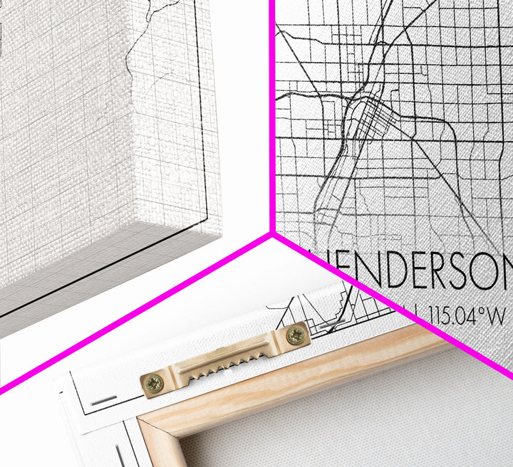 Henderson City Map, Nevada Map, Map Art, Minimalist Art, Wall Art, Canvas Art, Office Art, Cabin Gifts, Hanging Wall Décor, Trendy Wall Art
