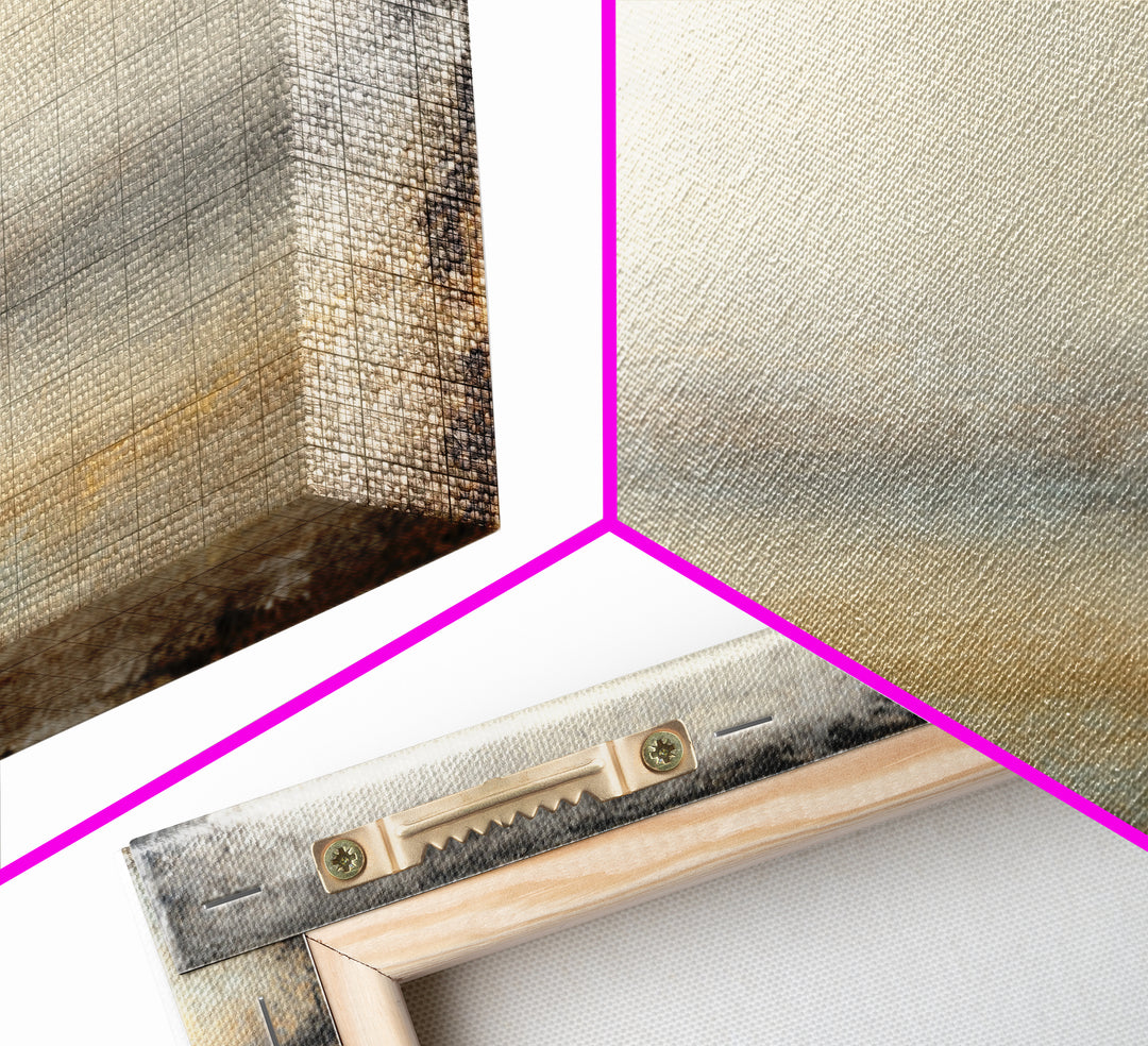 Sophisticated Neutral Abstract Framed Canvas Print, Hotel Art, Home Decor, Hotel Decor, Abstract Art, Boutique, Framed Art, HOT-1x1-73