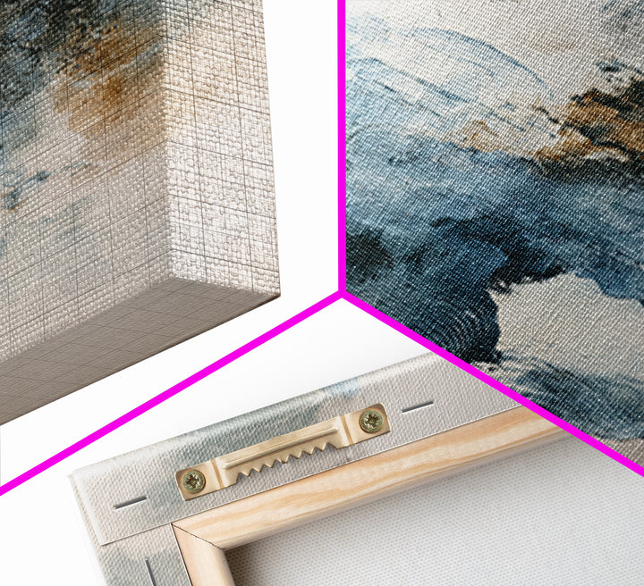 Soft Abstract Wave Forms Canvas Print, Hotel Art, Boho Decor, Hotel Decor, Fine Art, Boutique, Painting, Hazbin Hotel, HOT-1x1-82