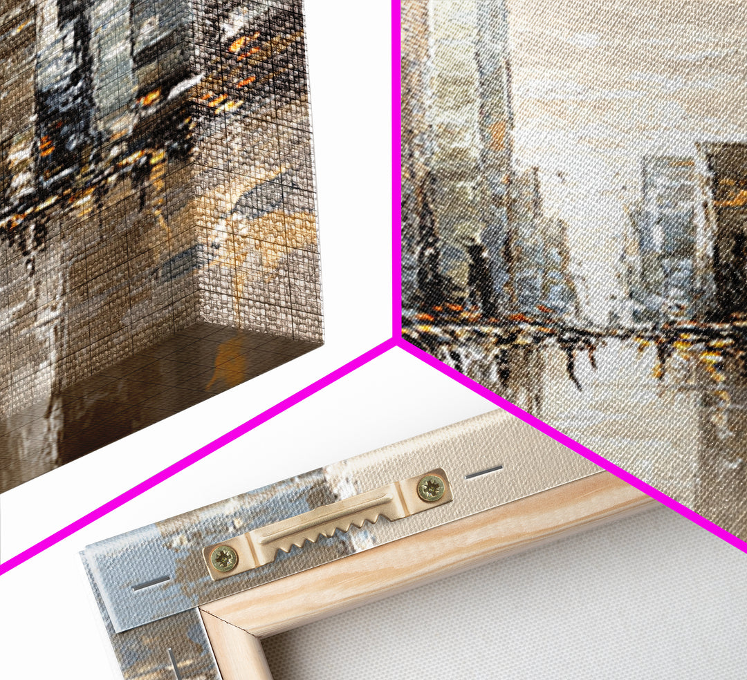Quiet City Skyline Canvas Print, Hotel Art, Gallery Decor, Hotel Decor, Fine Art, Boutique, Wall Art, Home Decor, Poster, HOT-1x3-14
