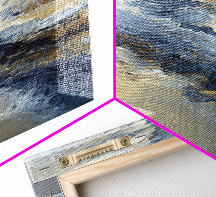 Soft Abstract Wave Forms Canvas Print, Hotel Art, Gallery Wall Set, Hotel Decor, Fine Art, Boutique, Textured Painting, HOT-1x3-22