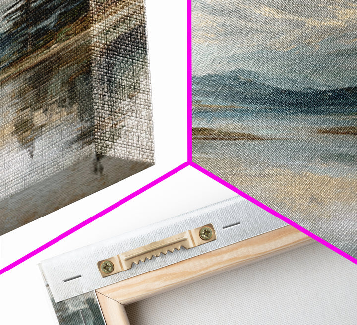 Serene Mountain Lake for Boutique Hotel Mood Canvas Print, Hotel Art, Modern Wall Art, Hotel Decor, Fine Art, Boutique, HOT-1x3-68