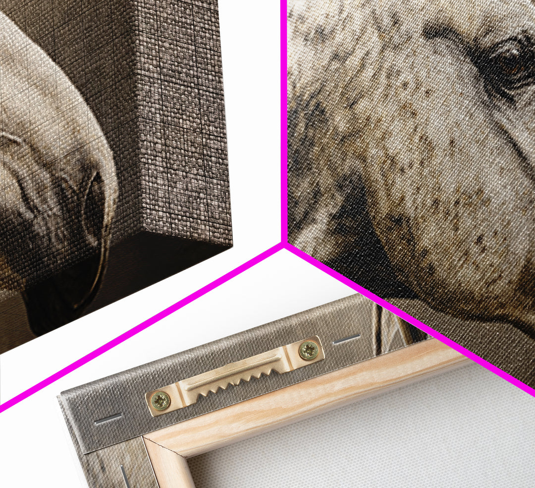 Neutral Horse Portrait Framed Canvas Print, Hotel Art, Room Decor, Hotel Decor, Oil Painting, Boutique, Art Print, Hazbin Hotel, HOT-2x1-12