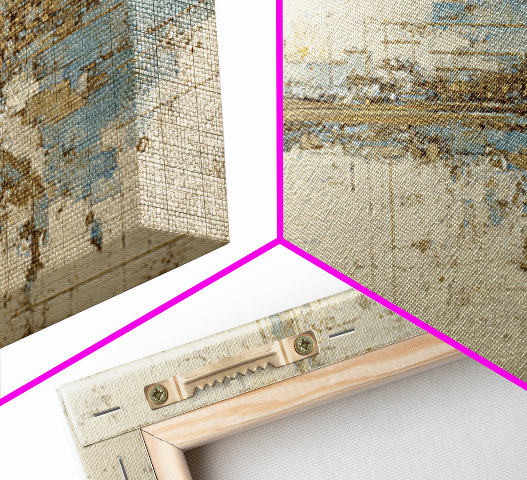City Map Abstract Lines Without Readable Labels Framed Canvas Print, Hotel Art, Statement Artwork, Hotel Decor, Abstract Art, HOT-2x1-20