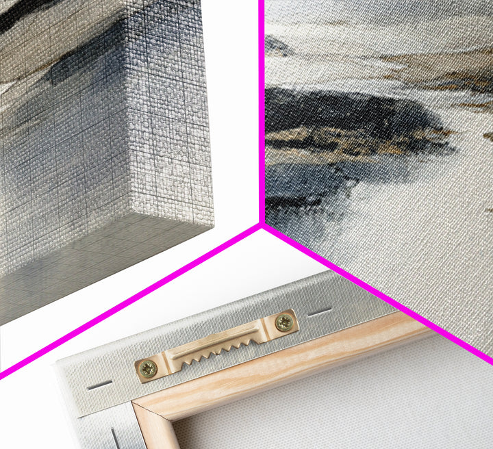 Japanese Ink Landscape Framed Canvas Print, Hotel Art, Luxury Decor, Hotel Decor, Fine Art, Boutique, Art Prints, Hazbin Hotel, HOT-2x1-38