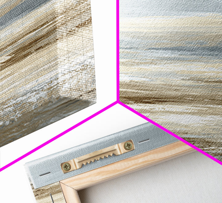Panoramic Desert Horizon Canvas Print, Hotel Art, Hotel Decor, Oil Painting, Boutique, Wall Sculpture, Coastal Wall Art, HOT-2x1-64