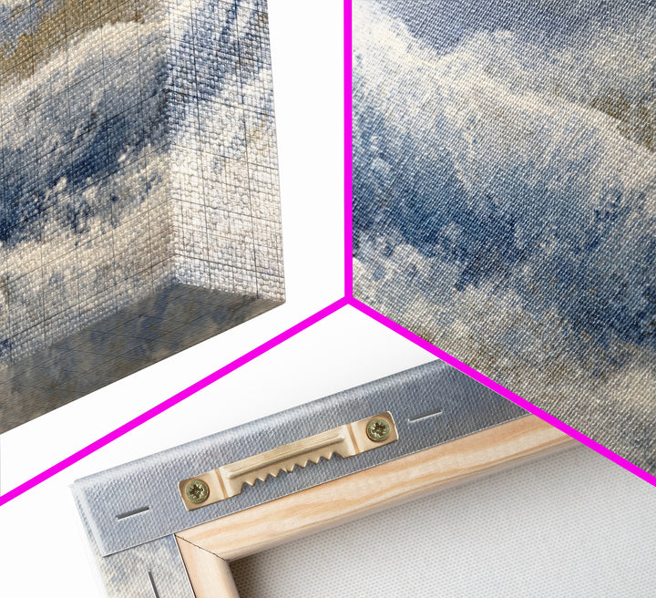 Soft Abstract Wave Forms Canvas Print, Hotel Art, Wall Decor, Hotel Decor, Abstract Art, Boutique, Living Room Decor, HOT-2x1-78