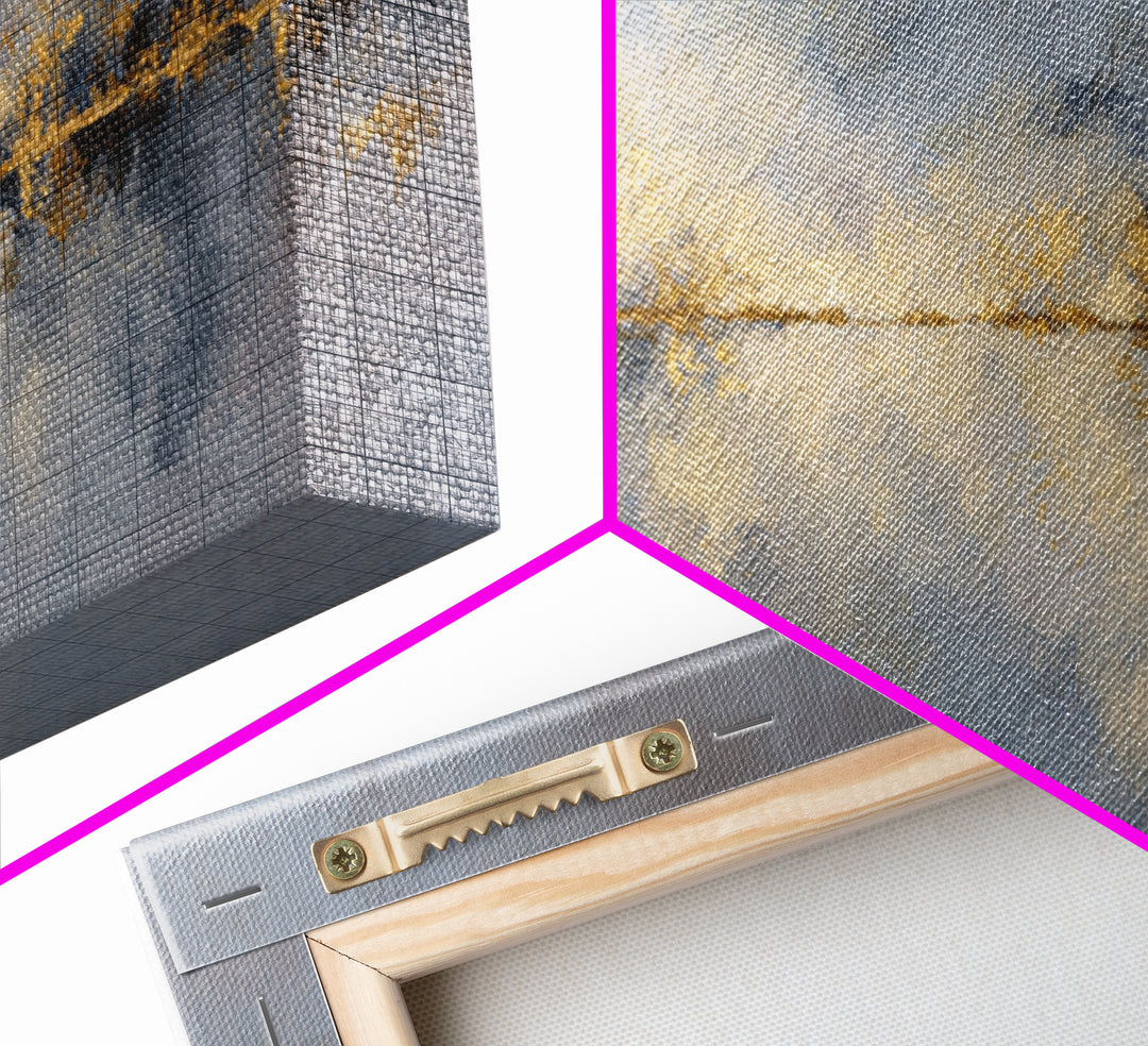 Gold Accented Abstract for Upscale Lobby Framed Canvas Print, Hotel Art, Printable Art, Hotel Decor, Abstract Art, Boutique, HOT-2x1-81
