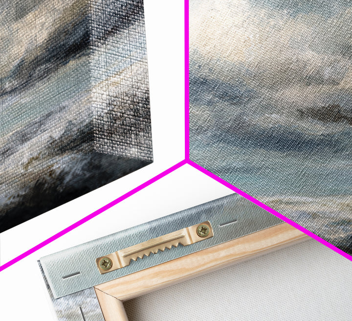 Large Cloudscape with Subtle Drama Framed Canvas Print, Hotel Art, Living Room Decor, Hotel Decor, Fine Art, Boutique, HOT-2x1-85