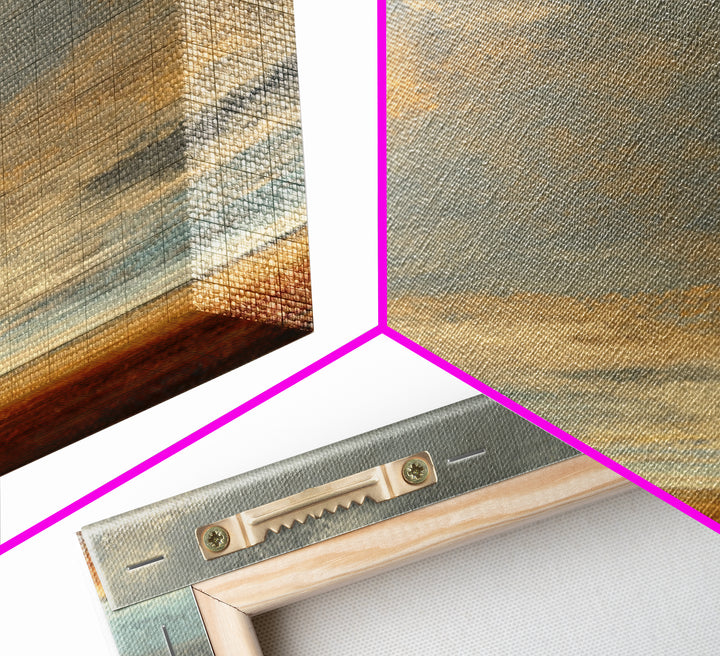Panoramic Desert Horizon Framed Canvas Print, Hotel Art, Poster, Hotel Decor, Fine Art, Boutique, Wood Wall Art, Printable Art, HOT-2x3-52