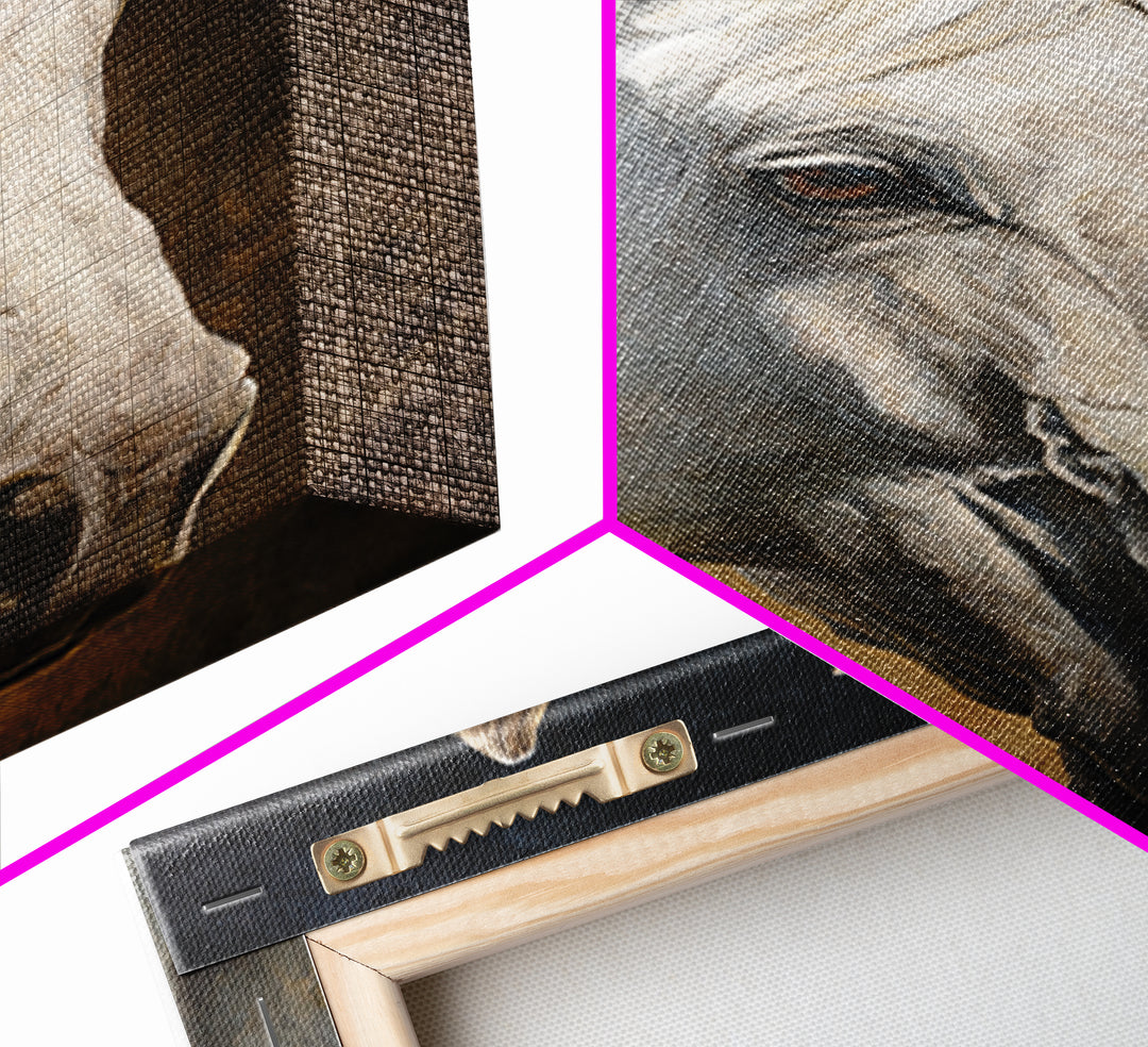 Neutral Horse Portrait Canvas Print, Hotel Art, Art Prints, Hotel Decor, Fine Art, Boutique, Modern Wall Art, Wall Sculpture, HOT-2x3-72