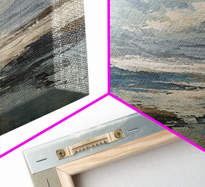 Soft Abstract Wave Forms Framed Canvas Print, Hotel Art, Abstract Art, Hotel Decor, Fine Art, Boutique, Gallery Wall Art, HOT-2x3-90