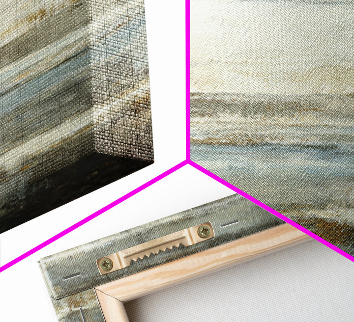 Sophisticated Neutral Abstract Canvas Print, Hotel Art, Beach House Decor, Hotel Decor, Abstract Art, Boutique, HOT-3x1-65
