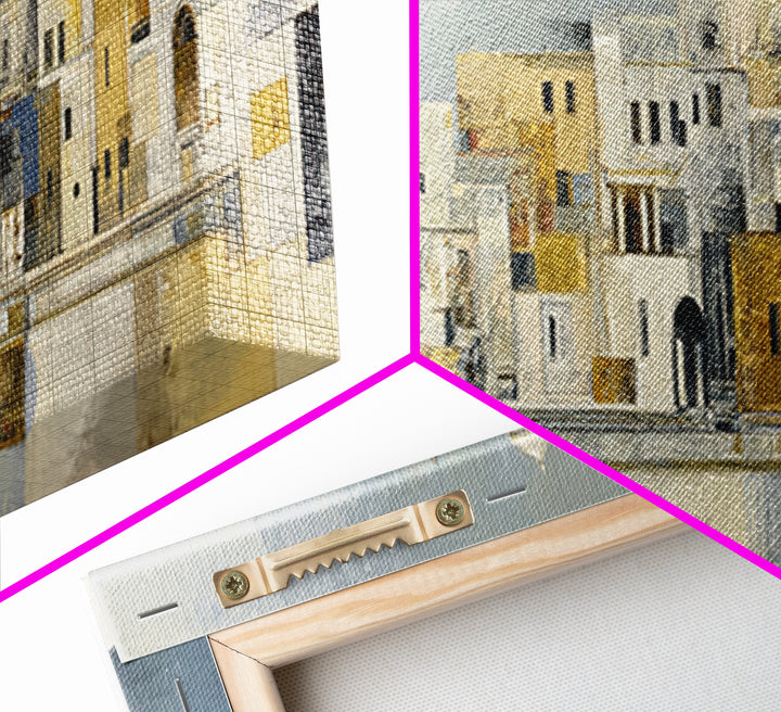 Mediterranean Terrace View Focused on Sea and Canvas Print, Hotel Art, Framed Art, Hotel Decor, Boutique, Beach Prints, HOT-3x1-75