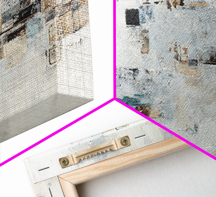 Abstract Marble Texture Framed Canvas Print, Hotel Art, Gallery Wall Set, Hotel Decor, Fine Art, Boutique, Textured Painting, HOT-3x2-23