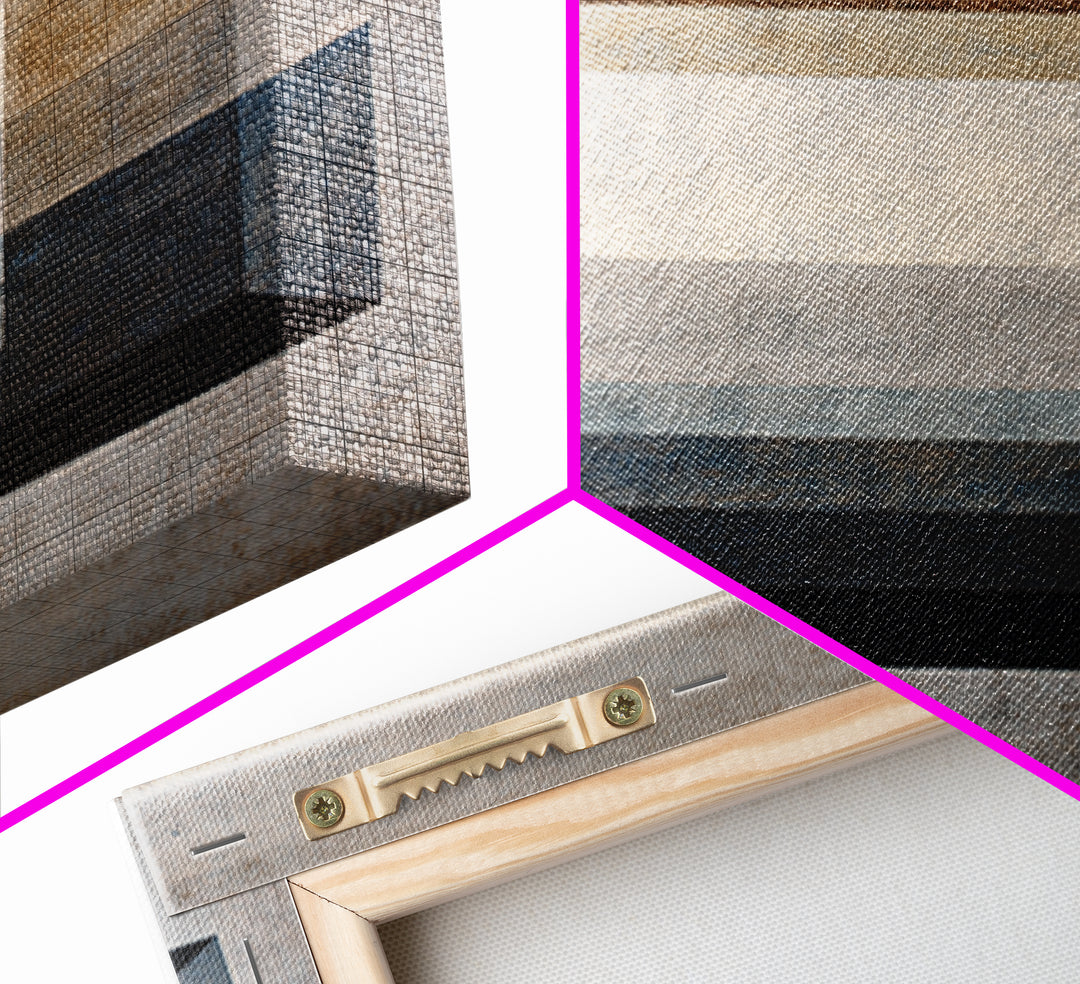 Modern Geometric Composition Canvas Print, Hotel Art, Abstract Art, Hotel Decor, Fine Art, Boutique, Gallery Wall Art, HOT-3x2-83