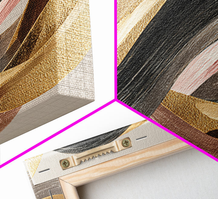 Hair Strands Turning into Abstract Ribbons Canvas Print, Hair Salon Art, Living Room Decor, Abstract Art, Style, HSA-2x1-17