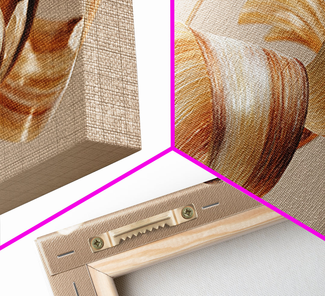 Hair Strands Turning into Abstract Ribbons Framed Canvas Print, Hair Salon Art, Art Print, Living Room Decor, Fine Art, Style, HSA-2x1-65