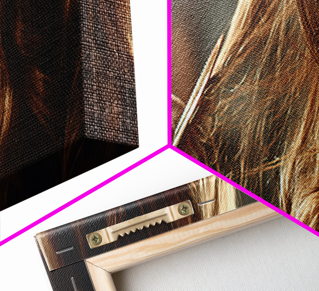 Elegant Hands Styling Hair Canvas Print, Hair Salon Art, Home Decor, Living Room Decor, Oil Painting, Style, Contemporary Art, HSA-3x1-62