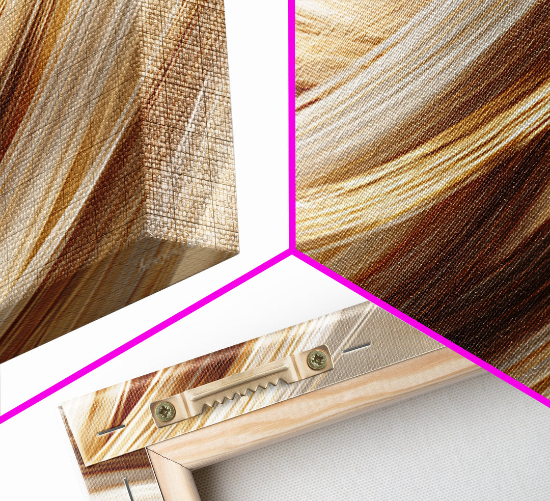 Hair Strands Turning into Abstract Ribbons Canvas Print, Hair Salon Art, Minimalist Wall Art, Living Room Decor, Abstract Art, HSA-3x2-1