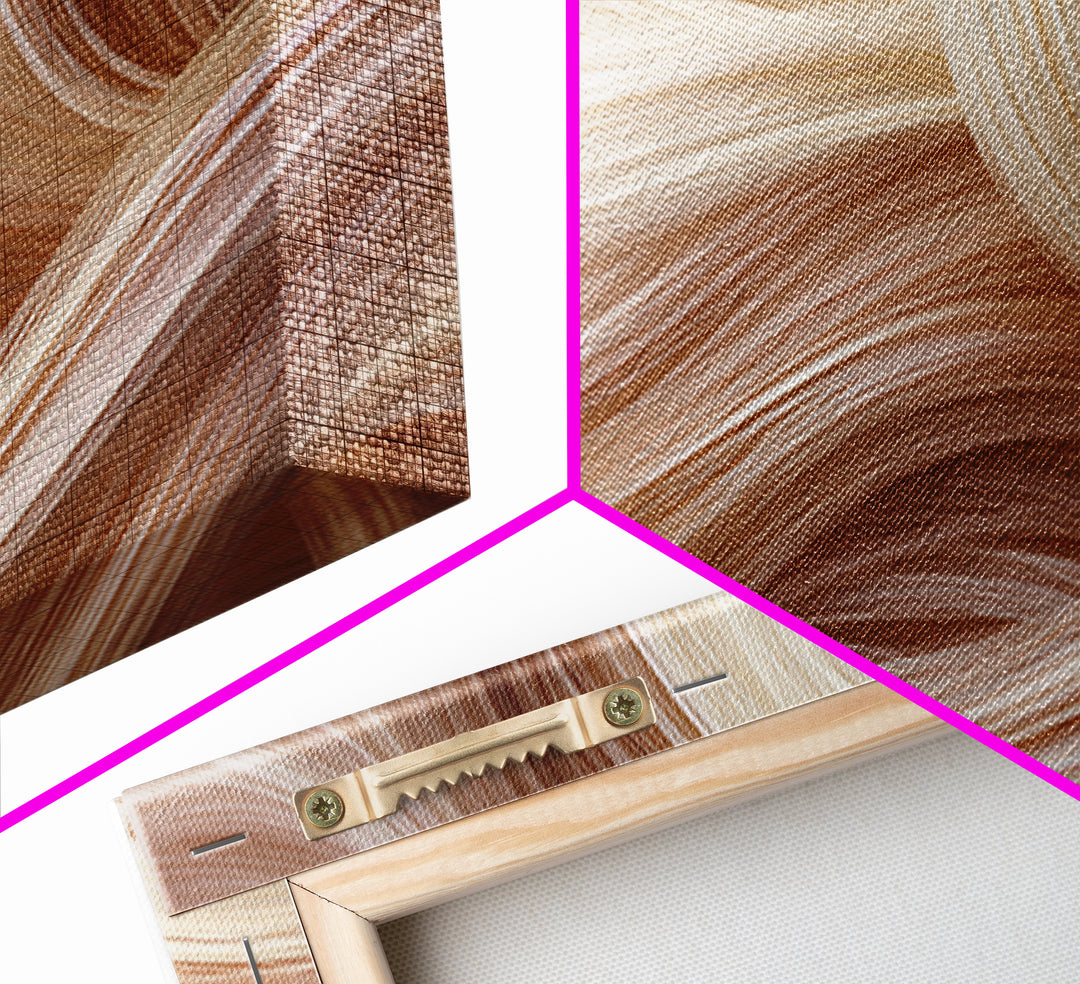 Blonde Waves Painted Framed Canvas Print, Hair Salon Art, Black Art Prints, Living Room Decor, Style, Hairdresser Gift, HSA-3x2-20