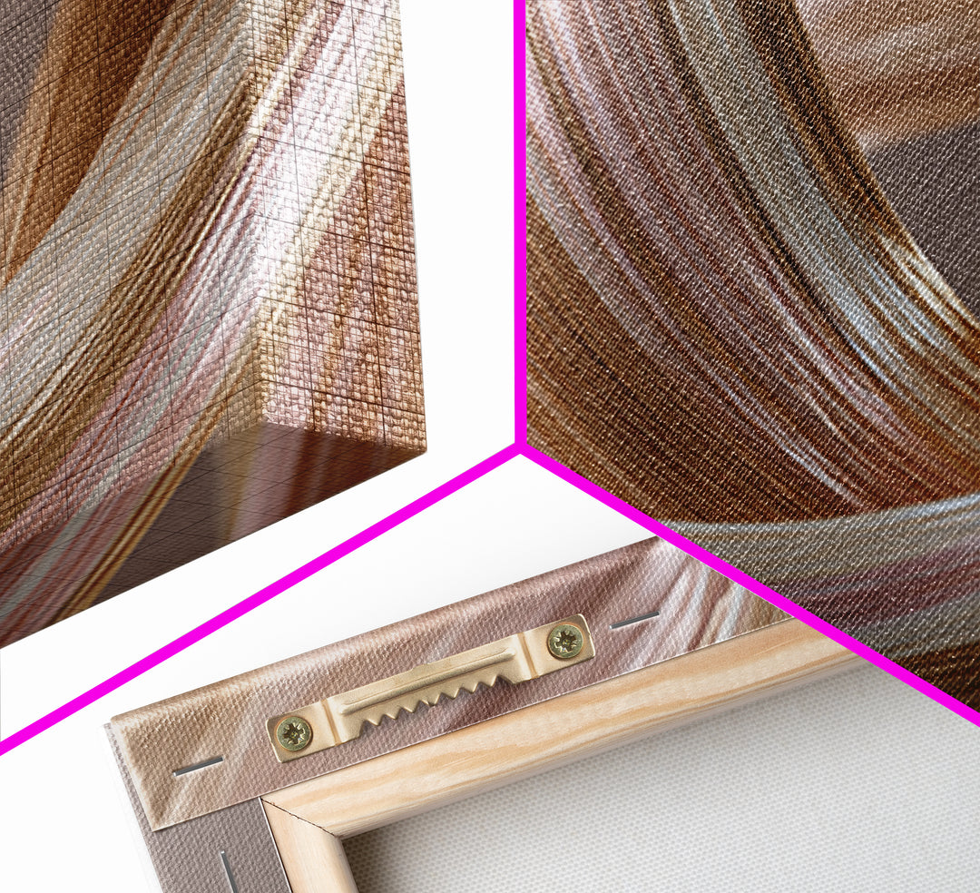 Hair Strands Turning into Abstract Ribbons Canvas Print, Hair Salon Art, Hairstylist, Living Room Decor, Fine Art, Style, HSA-3x2-49