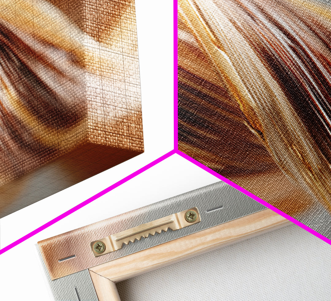 Hair Strands Turning into Abstract Ribbons Canvas Print, Hair Salon Art, Hairdresser Gifts, Living Room Decor, Style, HSA-3x2-97