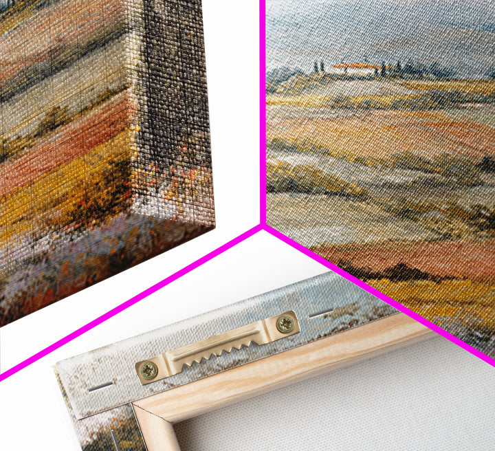 Sunset over Lavender Field Canvas Print, Impressionist Art, Landscape Wall Art, Living Room Decor, Fine Art, Impression, IMP-1x1-14