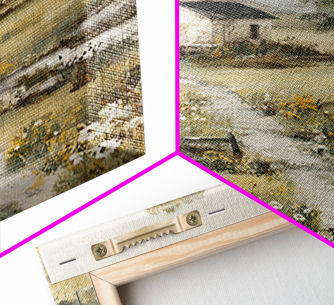 Country Lane with Flickering Sunlight Canvas Print, Impressionist Art, Modern Decor, Living Room Decor, Fine Art, Impression, IMP-1x1-94