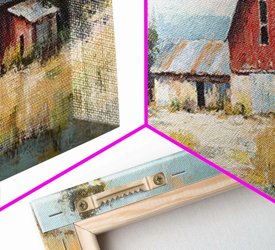 Country Lane with Flickering Sunlight Framed Canvas Print, Impressionist Art, Room Decor, Living Room Decor, Impression, IMP-2x1-18