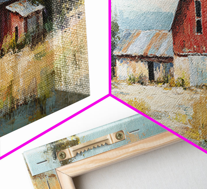 Country Lane with Flickering Sunlight Framed Canvas Print, Impressionist Art, Room Decor, Living Room Decor, Impression, IMP-2x1-18