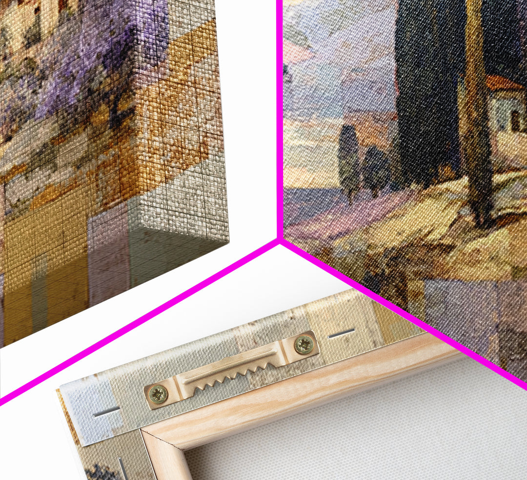 Sunset over Lavender Field Canvas Print, Impressionist Art, Printable Wall Art, Living Room Decor, Fine Art, Impression, IMP-2x1-58