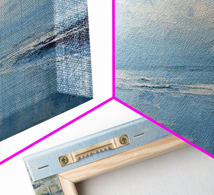 Coastal Beach Figures Canvas Print, Impressionist Art, Living Room Wall Art, Living Room Decor, Fine Art, Impression, IMP-2x1-63