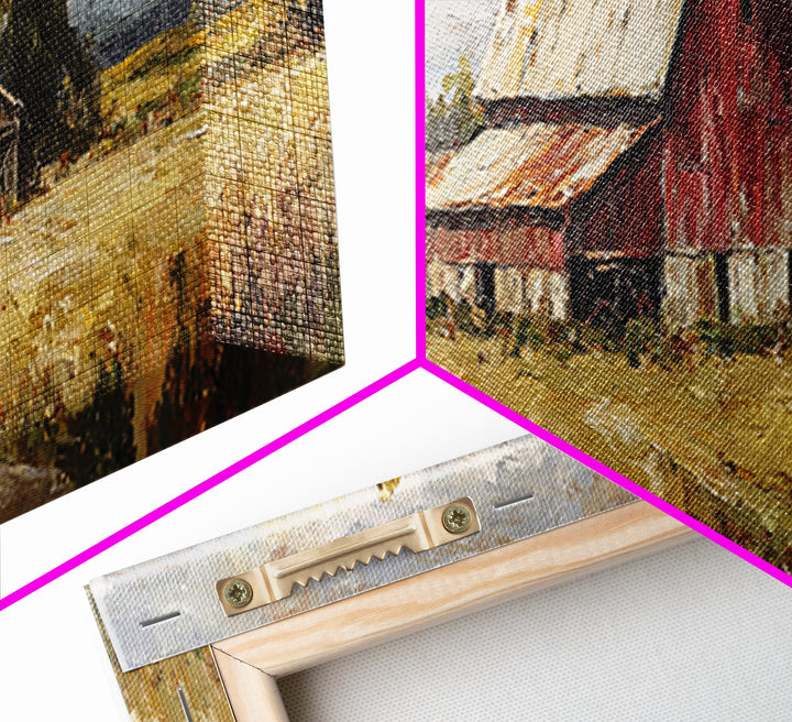 Country Lane with Flickering Sunlight Canvas Print, Impressionist Art, Modern Decor, Living Room Decor, Fine Art, Impression, IMP-3x1-14