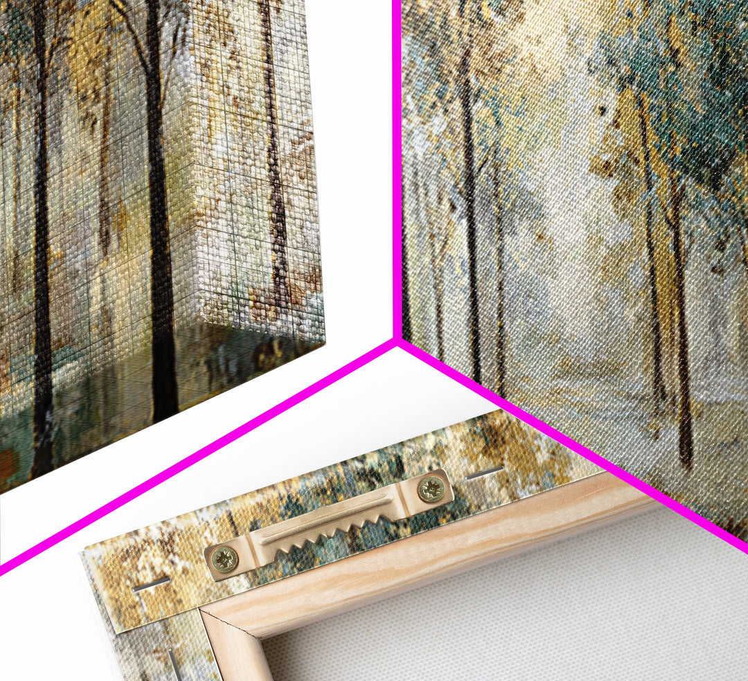 Garden Path Covered Canvas Print, Impressionist Art, Coastal Wall Art, Living Room Decor, Watercolor Art, Impression, IMP-3x1-66