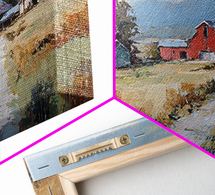 Country Lane with Flickering Sunlight Canvas Print, Impressionist Art, Floral Wall Art, Living Room Decor, Impression, IMP-3x2-50