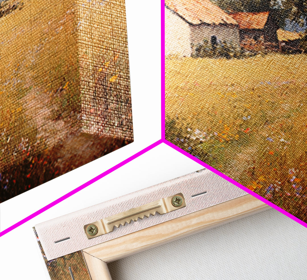 Country Lane with Flickering Sunlight Canvas Print, Impressionist Art, Floral Wall Art, Living Room Decor, Impression, IMP-3x2-74