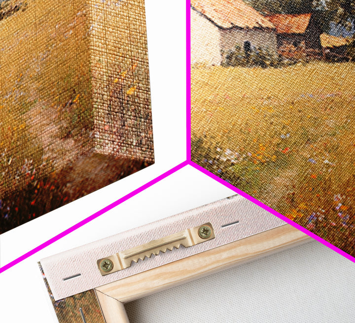 Country Lane with Flickering Sunlight Canvas Print, Impressionist Art, Floral Wall Art, Living Room Decor, Impression, IMP-3x2-74