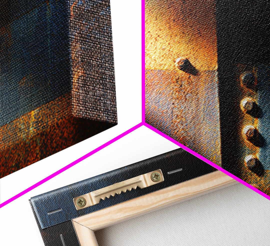 Riveted Metal Panel Texture Study Canvas Print, Industrial Art, Modern Decor, Living Room Decor, Fine Art, Foundry, Wall Decor, IND-3x2-98