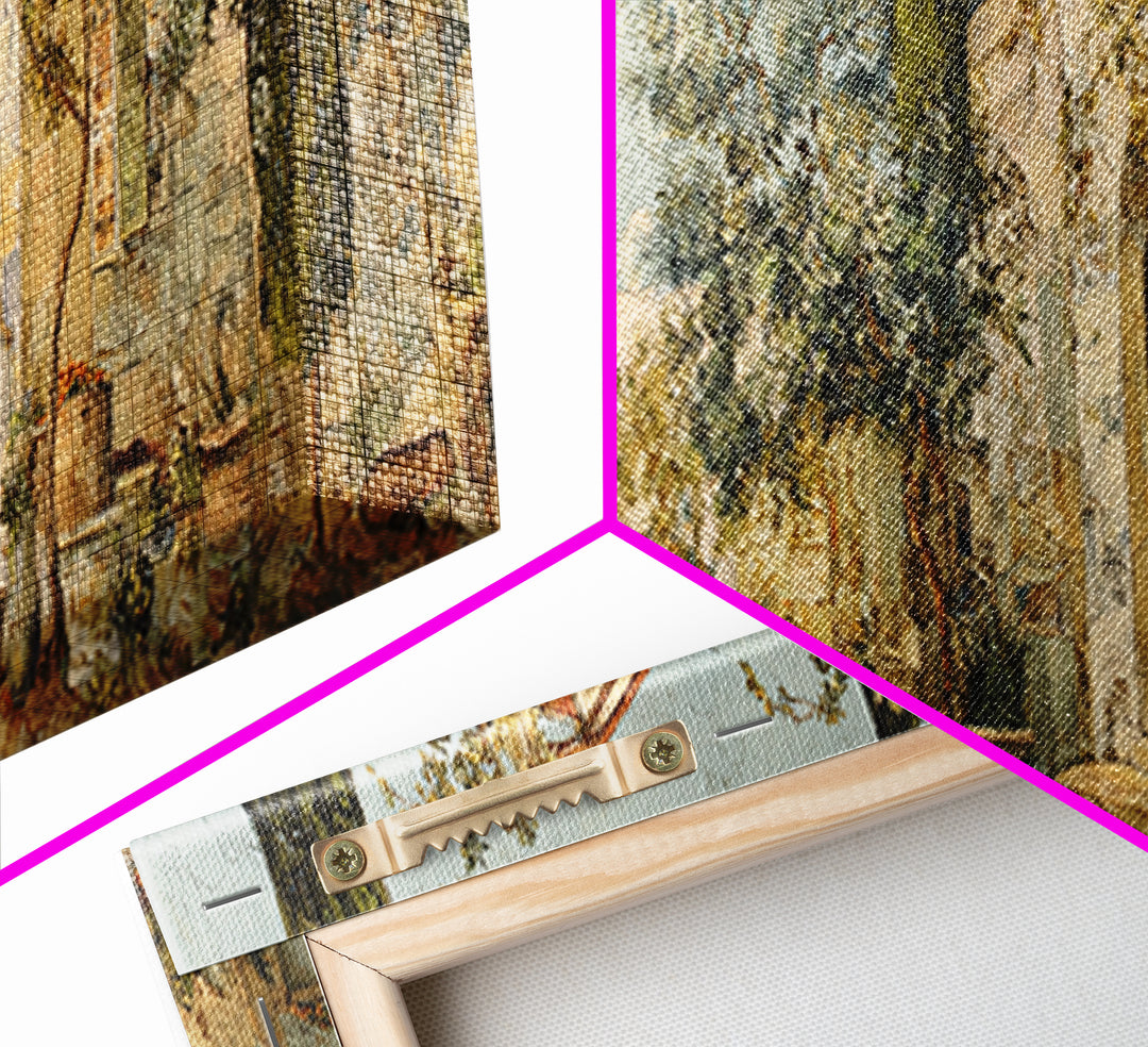 Olive Grove Path Canvas Print, Italian Villa Art, Coastal Wall Decor, Living Room Decor, Fine Art, Villa, Neutral Decor, IVA-3x1-91