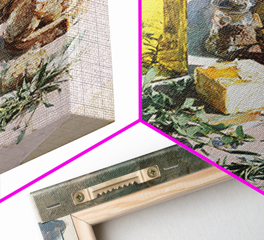 Olive Oil Bottle and Rosemary Branch Framed Canvas Print, Kitchen Art, Fine Art Print, Kitchen Decor, Fine Art, Kitchen, KIT-1x1-29