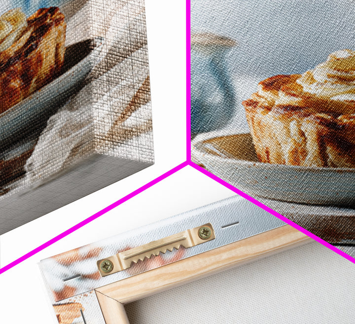 Apple Pie Cooling Framed Canvas Print, Kitchen Art, Digital Wall Art, Kitchen Decor, Fine Art, Kitchen, Kitchen Prints, KIT-1x1-56