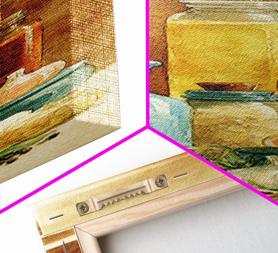 Watercolor Spice Jars Without Readable Labels Canvas Print, Kitchen Art, Coffee Print, Kitchen Decor, Oil Painting, Kitchen, KIT-1x3-97